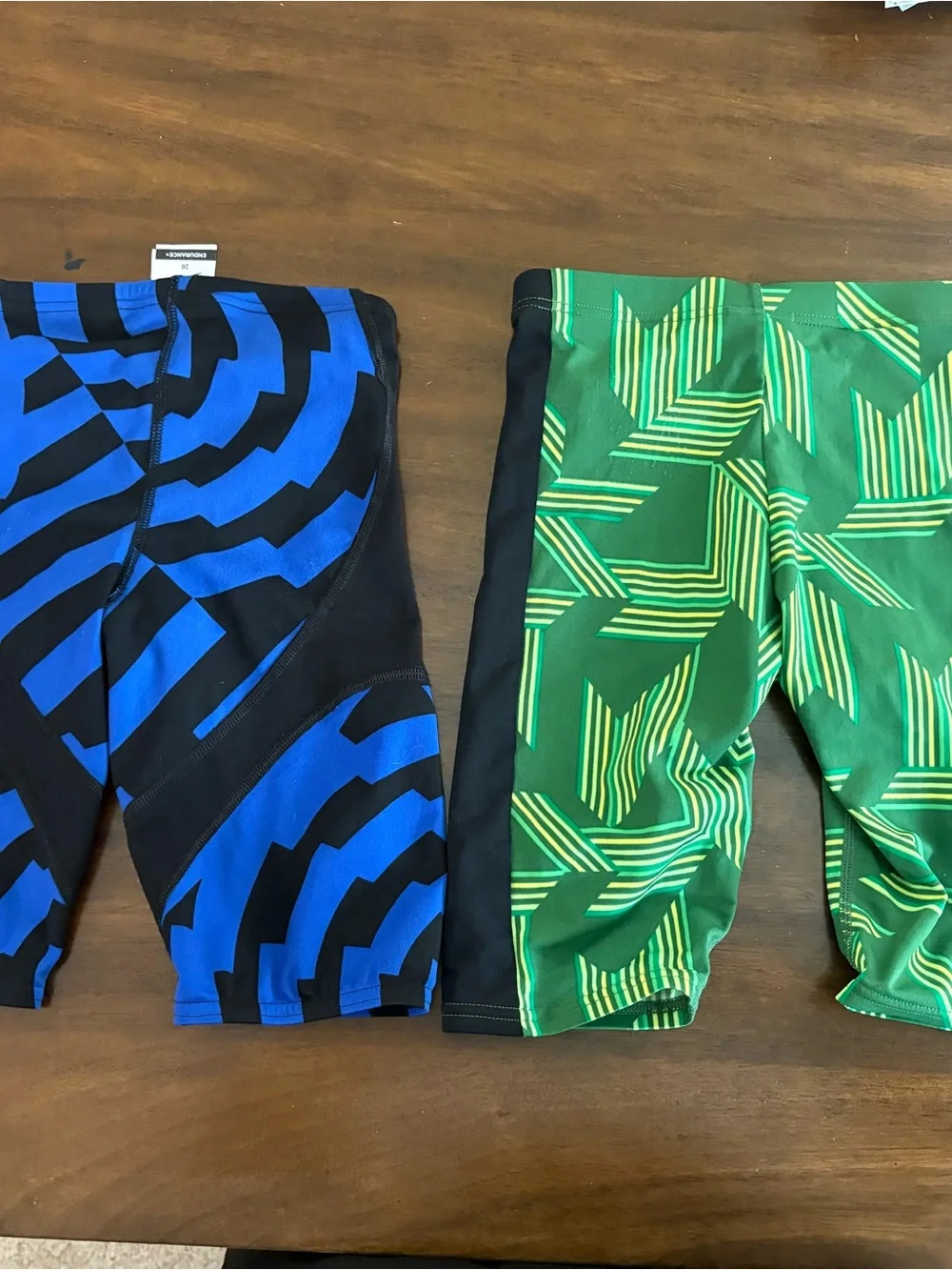 Men’s Women’s Cycling swim Bike Shorts Speedo Arena Sz 26 Blue Green 2